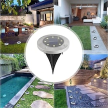 Technojet Solar Güneş Enerjili 8 Ledli Kazıklı Çim Zemin Bahçe Ay (546890466)