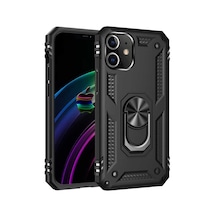 Mobilteam Apple iPhone 12 Uyumlu Vega Kılıf-siyah Siyah