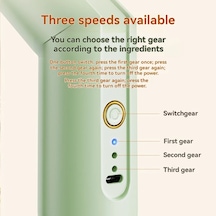 Katlanır Taşınabilir Elektrikli Yiyecek Mikseri Usb Şarj Elektrikli El Mikseri Yumurta Çırpıcı Ev Mutfak Aletleri Açık Yeşil Açık Yeşil