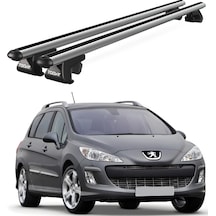 Venüs Peugeot 308 Station Wagon 2008-2014 Uyumlu Gri Ara Atkı Port Bagaj Tavan Barı