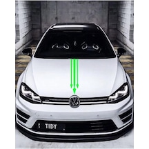 Oto Kaput Sticker Ok Ucu 3'lü Yeşil 12 60 Cm