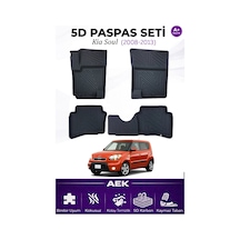 Kia Soul 2008-2012 Araca Özel Havuzlu "karbon" Paspas Takımı
