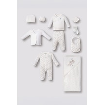 U.S. Polo Assn. Nakışlı Kız Bebek Cute Hearts Beyaz Hastane Çıkışı 10 Lu Set Usb3200-c-v1 Usb3200-c-v1
