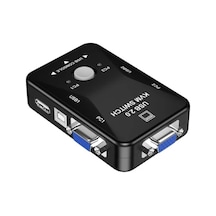 2 Port Usb Kvm Switch - 2 Pc Tek Monitör Ve Klavye/fare Kontrol Cihazı