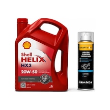 Shell Helix Hx3 20w-50 Motor Yağı 4 Litre + Klima Bombası 200 ML