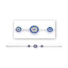 Gümüş Nazar Kadın Bileklik N11.18597