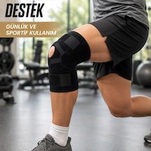 Ligamentli Dizlik Açık Patella Yan Destekli Ayarlanabilir Bantlı Sporcu Dizliği