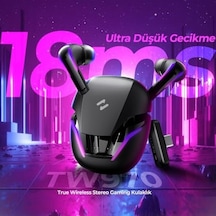 Tw970 Tws Rgb Gaming Bluetooth Kulaklık - 2.4ghz Ve Bluetooth Modu Beyaz