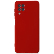 Newface - 200 - Samsung Galaxy Uyumlu A22 Kılıf Nano İçi Kadife Silikon - Aconcept - - Kırmızı