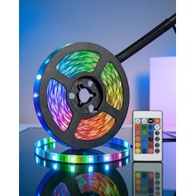 5 Metre Şerit Led Rgb Kumandalı Güç Adaptörü Uucz5mşeritled1 Çok Renkli