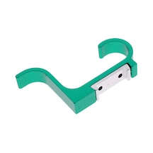 Suntek Renkli Duvara Monte Çift Kanca Şapka Ceket Elbise Tutacağı Askı Yeşil Çok Renkli