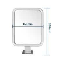 Novahub Quadrate Banyo Sissiz Ayna Duş Tıraş Aynası Vantuz İle Tuvalet Duvara Montaj Anti Sis Makyaj Aynası Banyo Aksesuarları Diğer Diğer