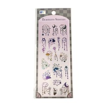 Şeffaf Renkli Sticker 7x17 Cm - Ay Bulut Tarot Çok Renkli