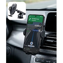 360 Döner Araç Telefon Tutucu Otomatik Kilit Mekanizmalı Stand Diğer