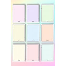 Renkli Not Kartı - 50 Adet - 7 10 Cm - Çalışma Kartı - Notepad - Not Kağıdı - Bloknot - Planlayıcı