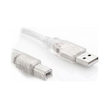 Usb Yazıcı Kablosu 1.5 Metre Şeffaf