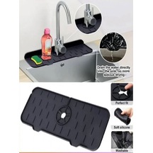 Banyo Lavabo Kenarı Silikon Plastik Gri Diğer