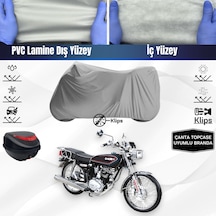 Kuba 125r Max Motosiklet Brandası Çanta Topcase Uyumlu Motor Branda