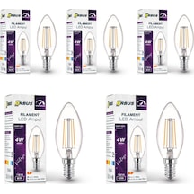4w E14 Filament Led Ampul - Dim Edilebilir Dbc3 5 Adet