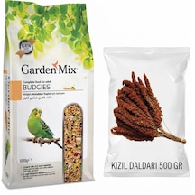 Muhabbet Kuşu Yemi 1000 Gr + Kızıl Daldarı 500 Gr Paketi 1 KG