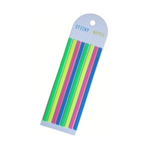 Şeffaf Renkli Yapışkan Not Kağıtları Defter Yer İmleri Etiket Ayraç Sticky Notes Uzun Şeritler