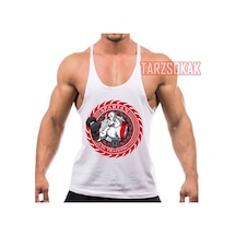 Tarzsokak Gym Tank Top Fitness Sporcu Atleti Gym102 Beyaz