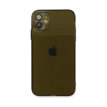 Apple Uyumlu iPhone 12 Kılıf Fly Lens Silikon - Siyah 0.2M-Çok Renkli