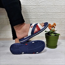 Calx 2834-2888 Lacivert Masaj Tabanlı Günlük Havuz Plaj Erkek Terlik 001