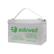 Solinved 100 Amper 12 Volt Jel Akü 100 Ah 12v Solinved