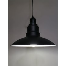 Riolight Retro Siyah Içi Beyaz Tekli Metal Sarkıt Çap: 30Cm (538287600)