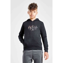 Tshirthane Point Blank Terbaru T Shirt Baskılı Unisex Çocuk Kapüşonlu Sweat Siyah