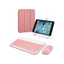 Microcase Honor Pad 20 Pro 12 İnch Tablet İle Uyumlu 3 Kademeli Sleeve Serisi Standlı Kılıf Pembe - Al5578