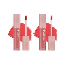 Uzun Süre Kalıcı, Bulaşma Yapmayan, Kadifemsi Bitiş Sunan Tint Dare Tint Melty Velvet Roselicious 2 Paketi Abanoz
