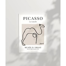Çerçevesiz Poster Picasso Tarzı Deve Tablosu