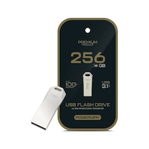 Powerway Premium 256 Gb 100mb/s Ultra Hızlı Usb 3.1 Metal Silver Flash Bellek