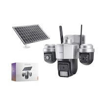Lenovo W14cz Smart Solar 4g Sım Kartlı Ip Güvenlik Kamerası 3 Lens 3x3mp Aov Ptz - Siyah