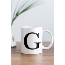 G Harfi Baskılı Kupa Bardak Renkli