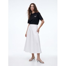 LTB Basic Minimal Yazı Siyah T-shırt