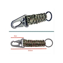 Omeniv Kamuflaj Paracord Karabina Anahtarlık Outdoor Kamp Çanta Çok Renkli