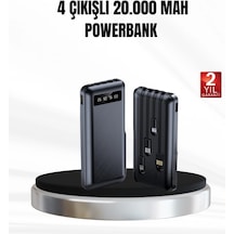 Zenvia Powerbank 20000 Mah Led Fenerli Ve Çoklu Güvenlik Korumasına Sahip Znv2026 Çok Renkli