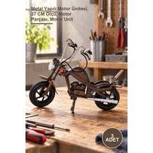 3 Adet Metal Motor No:8 Metal Yapılı Motor Ünitesi, 27 Cm Ölçü, Motor Parçası, Motor Unit