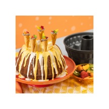 Gourmet Metal Borulu Kek Kalıbı Küçük Boy 17cm Gri