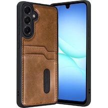 Samsung Galaxy A57 5g Sara Kartvizitli Deri Kılıf - Taba 0.2M-Çok Renkli