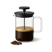 French Press, 0,40 L Cam Kahve Ve Çay Demliği, Borosilikat Cam, Bpa İçermez, Isıya Dayanıklı, Bulaşık Makinesi Uyumlu Açık Bej