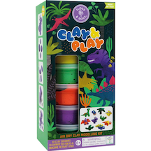 Floss & Rock Clay And Play Hava İle Kuruyan Kil Seti/ Dino Mavi
