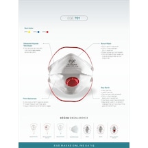 Ege 701 Ffp3 Nr N99 Ventilli Maske10'Lu