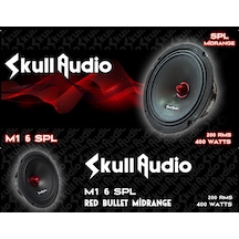 Skull Audio M1-6spl 16cm Red Bullet Midrange 200rms 400watt 2 Adet