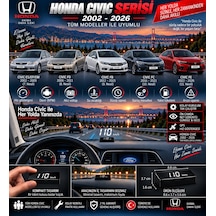 Honda Civic 2002-2026 Modeller İçin Head Up Display Hayalet Gösterge Ekranı Ön Cam Hız Göstergesi