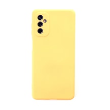 Samsung Galaxy  Uyumlu,  M52 5g Kılıf Nano İçi Kadife Silikon - Sarı