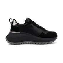 Tamer Tanca Kadın Suni Deri Siyah Süet/antrasit Sneakers & Spor Ayakkabı 1009 2220 Bn Ayk Sk25-26 Syh/syh Suet/ant Siyah